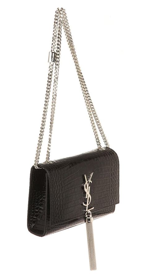 ysl tassel croc bag|KATE SMALL TASSEL IN CROCODILE.